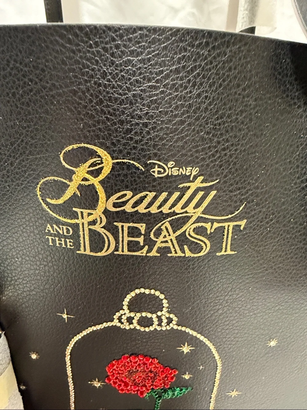 Kate Spade x Disney  beauty, and the beast Blinged tote bag